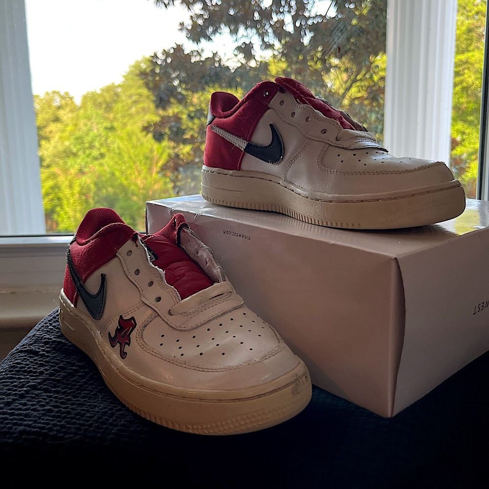 NBA AIR FORCE 1’s - CUSTOM ALABAMA CRIMSON TIDE